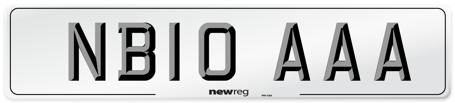 NB10 AAA Number Plate from New Reg